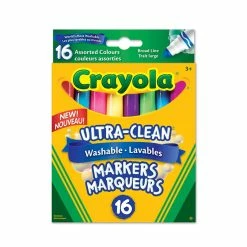 Cheapest ⭐ Crayola Ultra-Clean Colossal Broad Line Markers, 16 Ct 🧨