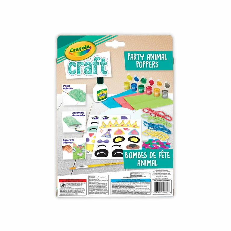 Wholesale ๐ Crayola Craft Party Animal Poppers Kit โจ 4 Wholesale ๐ Crayola Craft Party Animal Poppers Kit โจ - Image 2