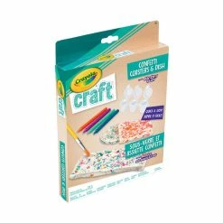 Cheapest 👏 Crayola Craft Confetti Coasters & Dish Kit ⭐