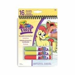 New 🎁 Crayola Colour And Erase Reusable Activity Pad - On The Farm 😍