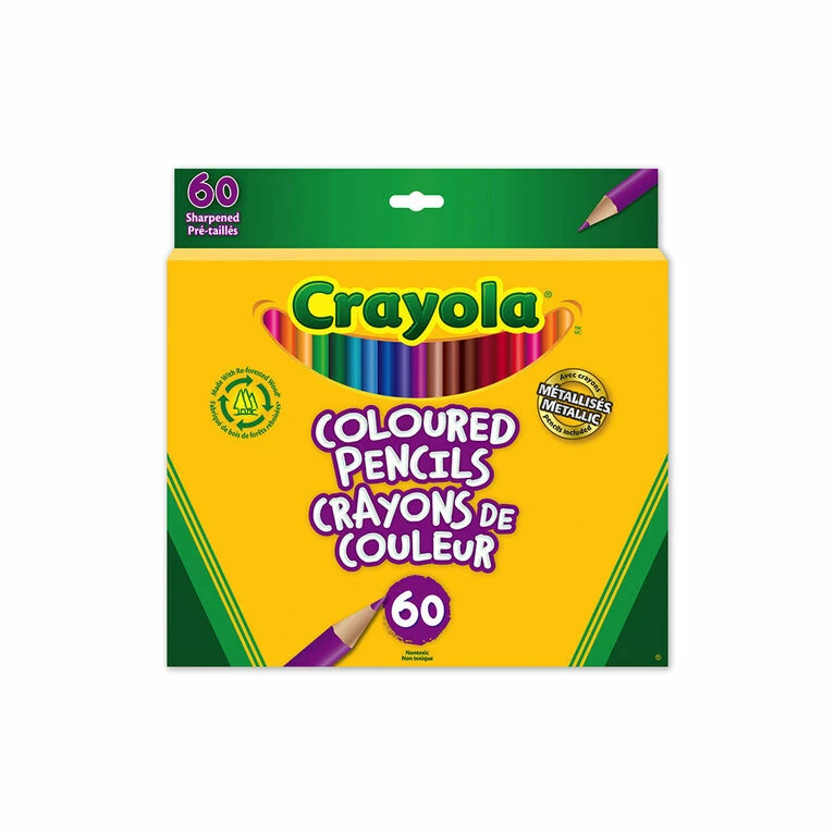 Hot Sale 🛒 Crayola Coloured Pencils, 60 Ct 😉 3 Hot Sale 🛒 Crayola Coloured Pencils, 60 Ct 😉