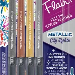 Budget ✨ Newell Brands Papermate® Flair Metallic - 4 Count Card Pen 🔥