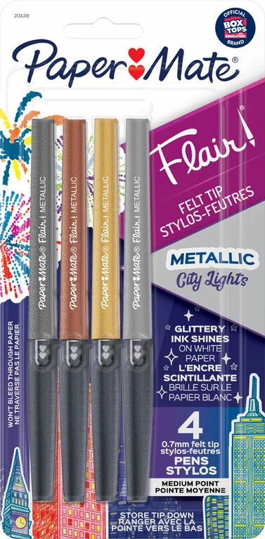 Budget ✨ Newell Brands Papermate® Flair Metallic - 4 Count Card Pen 🔥 3 Budget ✨ Newell Brands Papermate® Flair Metallic - 4 Count Card Pen 🔥