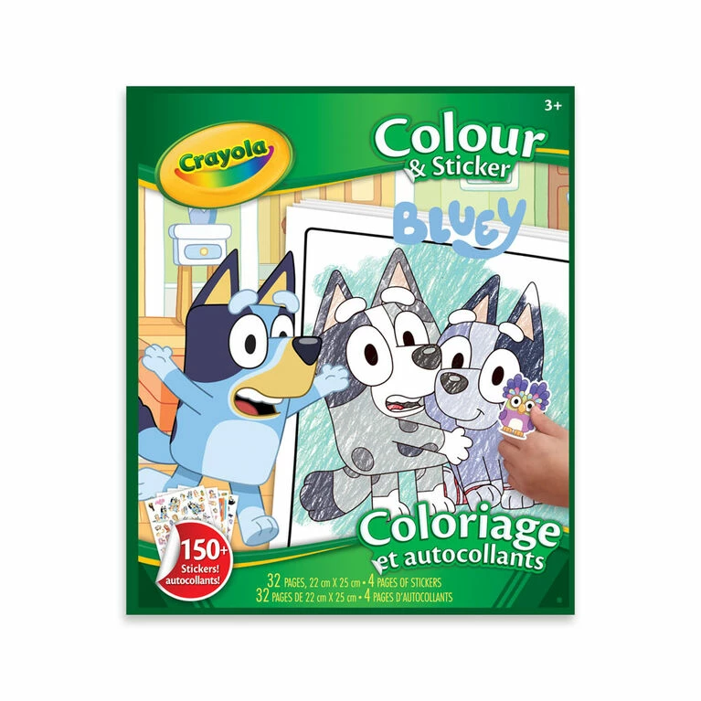 Cheap โ๏ธ Crayola Colour And Sticker, Bluey ๐ 3 Cheap โ๏ธ Crayola Colour And Sticker, Bluey ๐