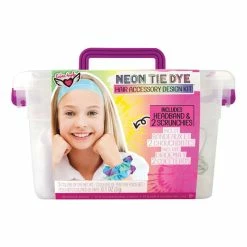 Brand new 🛒 Fashion Angels Neon Tie Dye Hair Accessory Design Keeper Crate 🔥