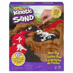 Best Sale 🥰 Spin Master Kinetic Sand, Dino Dig Playset With 10 Hidden Dinosaur Bones To Discover 😍