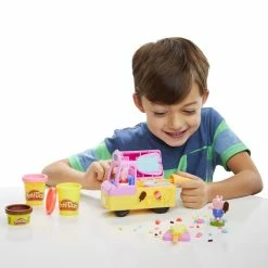 Hot Sale ❤️ Hasbro Play-Doh Peppa's Ice Cream Playset With Ice Cream Truck, Peppa And George Figures, And 5 Non-Toxic Modeling Compound Cans 💯 -Imaginarium Shop unnamed file 1586