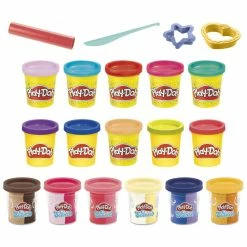 Best deal 🎁 Hasbro Play-Doh Sparkle And Scents Variety Pack Of 16 Cans Of Modeling Compound And 4 Tools, Non-Toxic 🔔