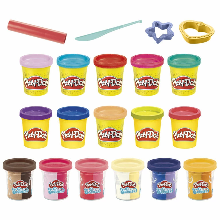Best deal 🎁 Hasbro Play-Doh Sparkle And Scents Variety Pack Of 16 Cans Of Modeling Compound And 4 Tools, Non-Toxic 🔔 3 Best deal 🎁 Hasbro Play-Doh Sparkle And Scents Variety Pack Of 16 Cans Of Modeling Compound And 4 Tools, Non-Toxic 🔔