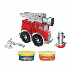 Cheap 🔔 Hasbro Play-Doh Wheels Fire Engine Playset With 2 Non-Toxic Modeling Compound Cans ⌛