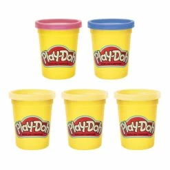 Flash Sale 👏 Hasbro Play-Doh Color Me Happy 5-Pack Of Modeling Compound With 3 Emoji-Inspired Cans 💯