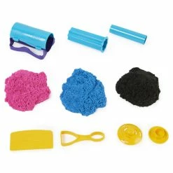 Cheap 🎁 Spin Master Kinetic Sand, Slice N' Surprise Set With 13.5oz Of Black, Pink And Blue Play Sand 😉 -Imaginarium Shop unnamed file 1760
