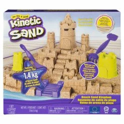 Cheap 😀 Spin Master Kinetic Sand - Beach Sand Kingdom Playset With 3lbs Of Beach Sand 🌟
