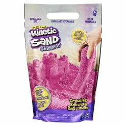 Best Sale 🤩 Spin Master Kinetic Sand, Crystal Pink 2lb Bag Of All-Natural Shimmering Sand For Squishing, Mixing And Molding 🔔