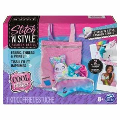 Wholesale ✨ Spin Master Cool Maker, Stitch 'N Style Fashion Studio Refill With 2 Pre-Threaded Cartridges, Fabric And Water Transfer Prints 🛒