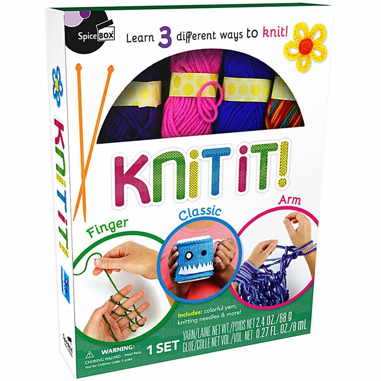 Cheap 😍 SpiceBox Children's Activity Kits Make And Play Knit It! - English Edition 🎉 3 Cheap 😍 SpiceBox Children's Activity Kits Make And Play Knit It! - English Edition 🎉