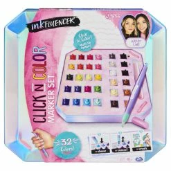 Best deal ✔️ Spin Master InkFLUENCER, We Wear Cute Click N Color Marker Set, Activity Kit With 32 Click-on Marker Tips 🧨