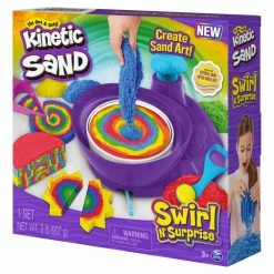 Promo 🔔 Spin Master Kinetic Sand, Swirl N' Surprise Playset With 2lbs Of Play Sand, Including Red, Blue, Green, Yellow And 4 Tools ❤️ -Imaginarium Shop unnamed file 2452