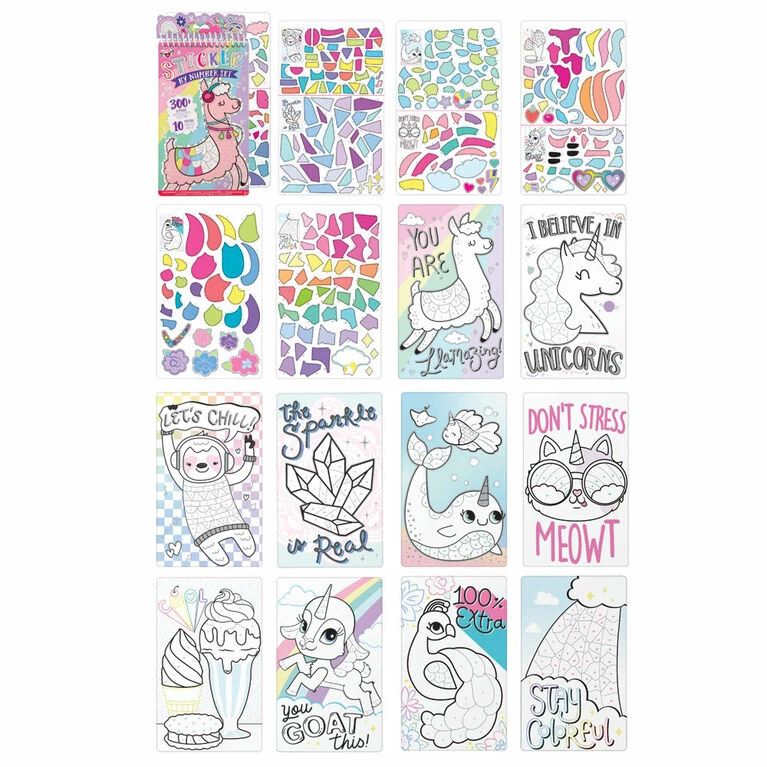 Wholesale ๐ Fashion Angels Sticker-By-Number- Llama ๐ 8 Wholesale ๐ Fashion Angels Sticker-By-Number- Llama ๐ - Image 6