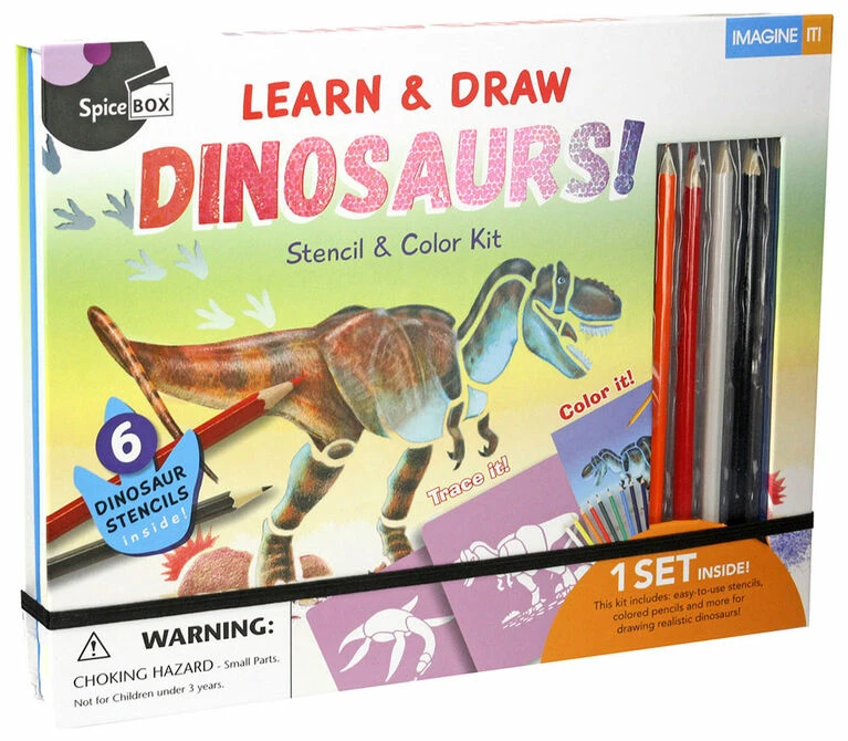 Best deal 🔔 SpiceBox Children's Art Kits Imagine It Learn And Draw Dinosaurs - English Edition 🎁 3 Best deal 🔔 SpiceBox Children's Art Kits Imagine It Learn And Draw Dinosaurs - English Edition 🎁