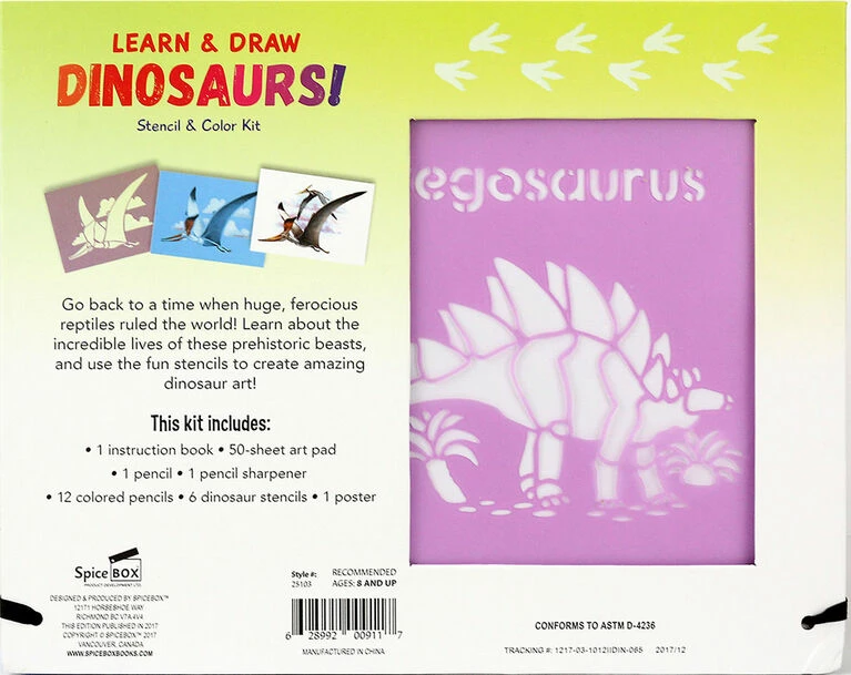Best deal 🔔 SpiceBox Children's Art Kits Imagine It Learn And Draw Dinosaurs - English Edition 🎁 7 Best deal 🔔 SpiceBox Children's Art Kits Imagine It Learn And Draw Dinosaurs - English Edition 🎁 - Image 5