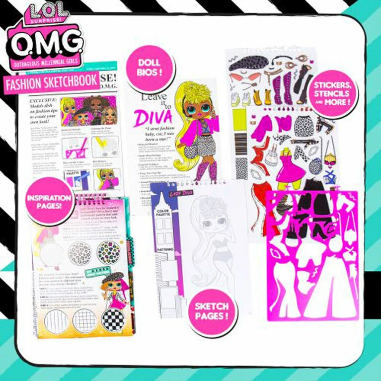 Wholesale π€© Horizon Group L.O.L. Surprise! O.M.G. - Fashion Sketchbook π₯° 4 Wholesale π€© Horizon Group L.O.L. Surprise! O.M.G. - Fashion Sketchbook π₯° - Image 2