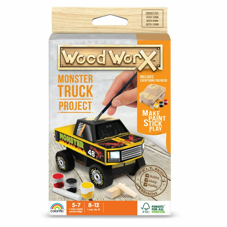 Best deal 🌟 Colorific Wood WorX Mini Monster Truck 😍 3 Best deal 🌟 Colorific Wood WorX Mini Monster Truck 😍