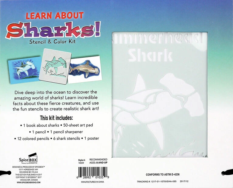Outlet 🔥 SpiceBox Children's Art Kits Imagine It Learn And Draw Sharks - English Edition ⭐ 6 Outlet 🔥 SpiceBox Children's Art Kits Imagine It Learn And Draw Sharks - English Edition ⭐ - Image 4