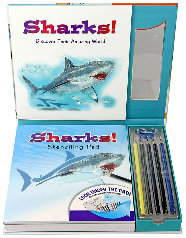 Outlet 🔥 SpiceBox Children's Art Kits Imagine It Learn And Draw Sharks - English Edition ⭐ 7 Outlet 🔥 SpiceBox Children's Art Kits Imagine It Learn And Draw Sharks - English Edition ⭐ - Image 5
