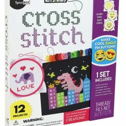 Flash Sale 🤩 SpiceBox Children's Activity Kits For Kids Cross Stitch - English Edition 👏