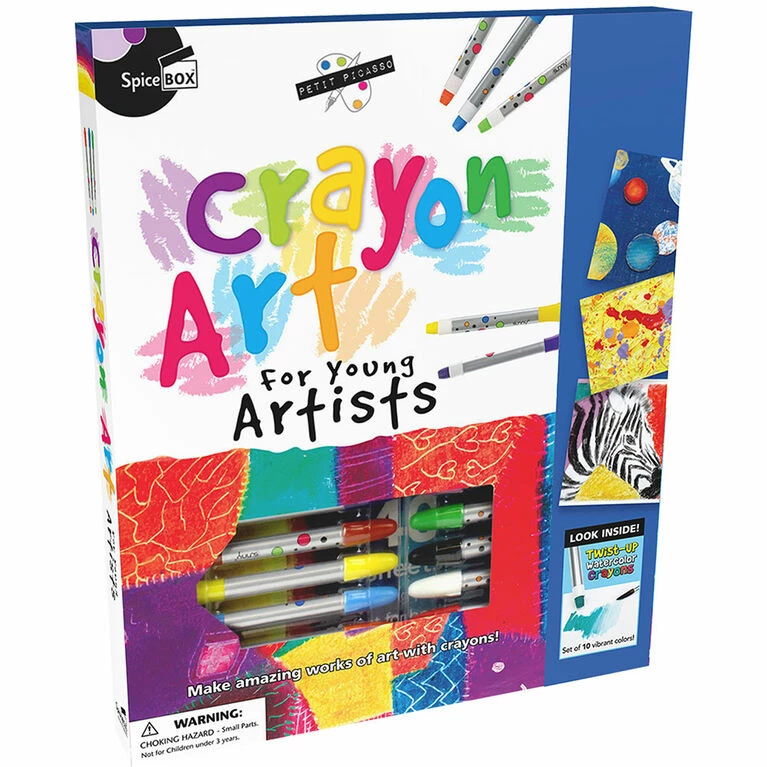 Discount 🎁 SpiceBox Children's Art Kits Petit Picasso Crayon Art - English Edition ⌛ 3 Discount 🎁 SpiceBox Children's Art Kits Petit Picasso Crayon Art - English Edition ⌛