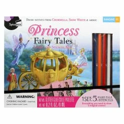 New 🛒 SpiceBox Children's Art Kits Imagine It Princess Stencil Stories - English Edition 👍 -Imaginarium Shop unnamed file 2942
