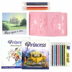 New 🛒 SpiceBox Children's Art Kits Imagine It Princess Stencil Stories - English Edition 👍 -Imaginarium Shop unnamed file 2943
