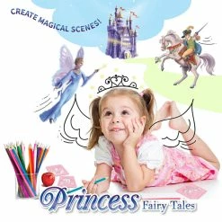 New 🛒 SpiceBox Children's Art Kits Imagine It Princess Stencil Stories - English Edition 👍 -Imaginarium Shop unnamed file 2945