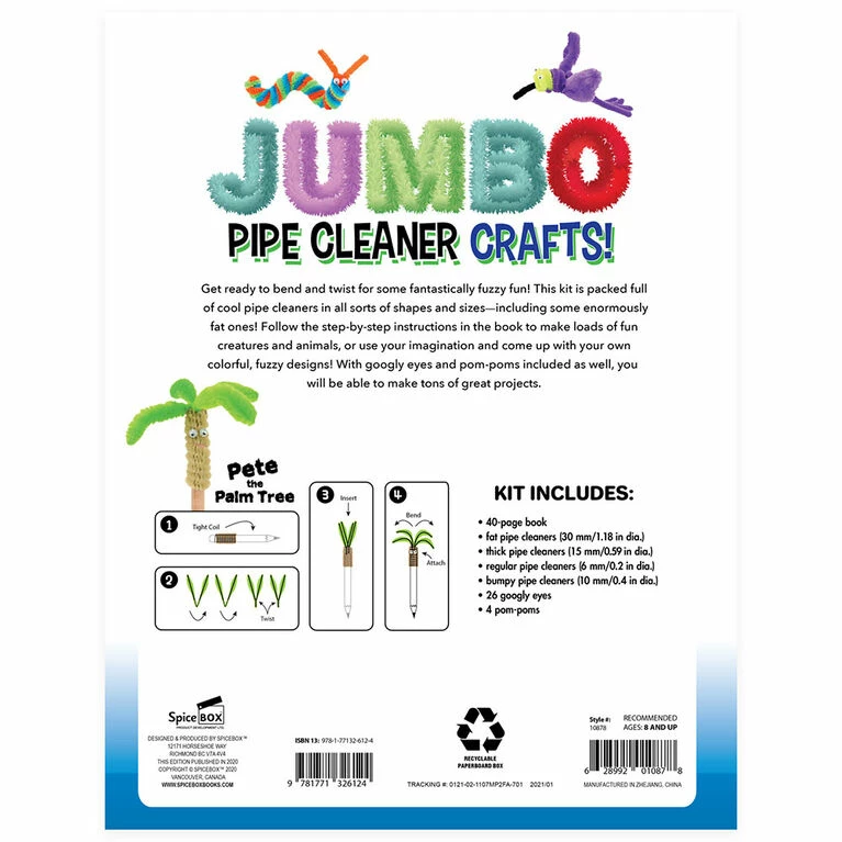 Brand new 😀 SpiceBox Children's Activity Kits Make And Play Jumbo Pipe Cleaner Crafts - English Edition ⭐ 5 Brand new 😀 SpiceBox Children's Activity Kits Make And Play Jumbo Pipe Cleaner Crafts - English Edition ⭐ - Image 3