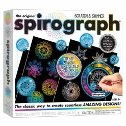 Cheap 🤩 Playmonster Spirograph Scratch And Shimmer - English Edition 🌟