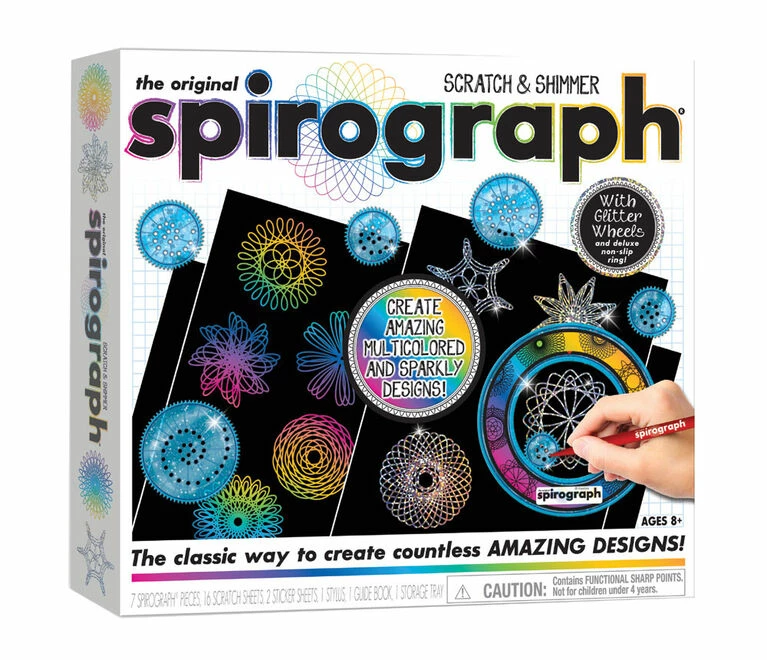 Cheap 🤩 Playmonster Spirograph Scratch And Shimmer - English Edition 🌟 3 Cheap 🤩 Playmonster Spirograph Scratch And Shimmer - English Edition 🌟