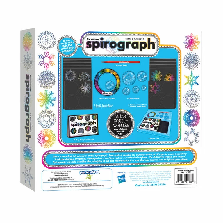 Cheap 🤩 Playmonster Spirograph Scratch And Shimmer - English Edition 🌟 4 Cheap 🤩 Playmonster Spirograph Scratch And Shimmer - English Edition 🌟 - Image 2