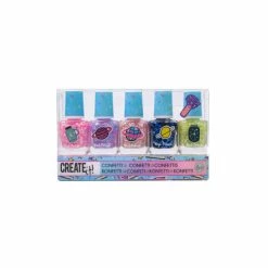 Cheapest ⭐ Imports Dragon CREATE IT! Galaxy Nail Polish Confetti 5-Pack 💯