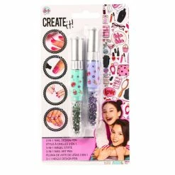 Best Sale 🌟 Imports Dragon CREATE IT! Nail Art 3 In 1 Pen 2-Pieces Display 👍 -Imaginarium Shop unnamed file 3264