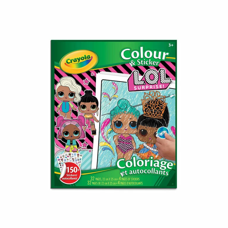 Best deal ???? Crayola Colour And Sticker Pages, LOL Surprise ???? 3 Best deal ???? Crayola Colour And Sticker Pages, LOL Surprise ????