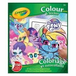 Discount ⌛ Crayola Colour & Sticker Book, My Little Pony ✨
