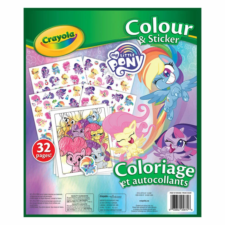 Discount ⌛ Crayola Colour & Sticker Book, My Little Pony ✨ 4 Discount ⌛ Crayola Colour & Sticker Book, My Little Pony ✨ - Image 2