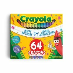 Buy 👏 Crayola 64 Crayons 64th 🎂 Birthday Edition ❤️