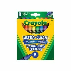 Cheapest ✔️ Crayola Ultra-Clean Washable Large Crayons, 8 Count 👏