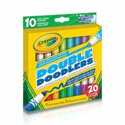 Promo 🤩 Crayola - Double Doodlers Markers, 10 Ct 🎁