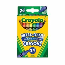 Deals 💯 Crayola Ultra-Clean Washable Crayons, 24 Ct 🎉
