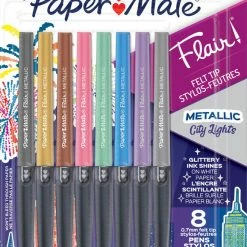 Best Sale ⭐ Newell Brands Papermate® Flair Metallic - 8 Count Card Pen ✨