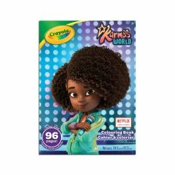 Best Pirce 💯 Crayola Karma's World Colouring Book - 96 Pgs ❤️