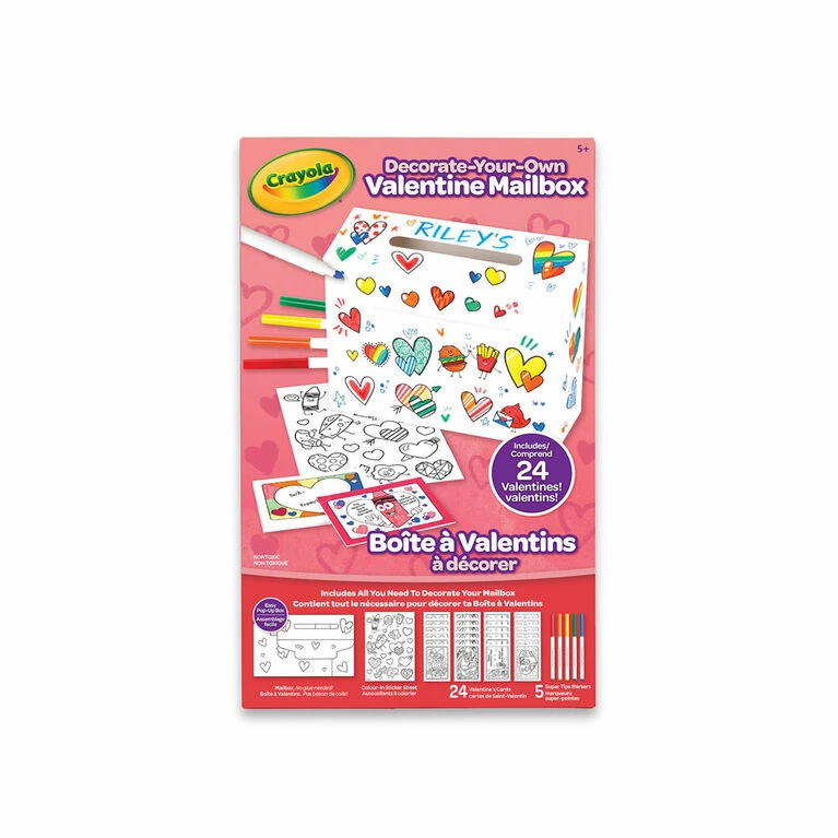 Outlet ❤️ Crayola Valentine Mailbox Kit ⭐ 3 Outlet ❤️ Crayola Valentine Mailbox Kit ⭐